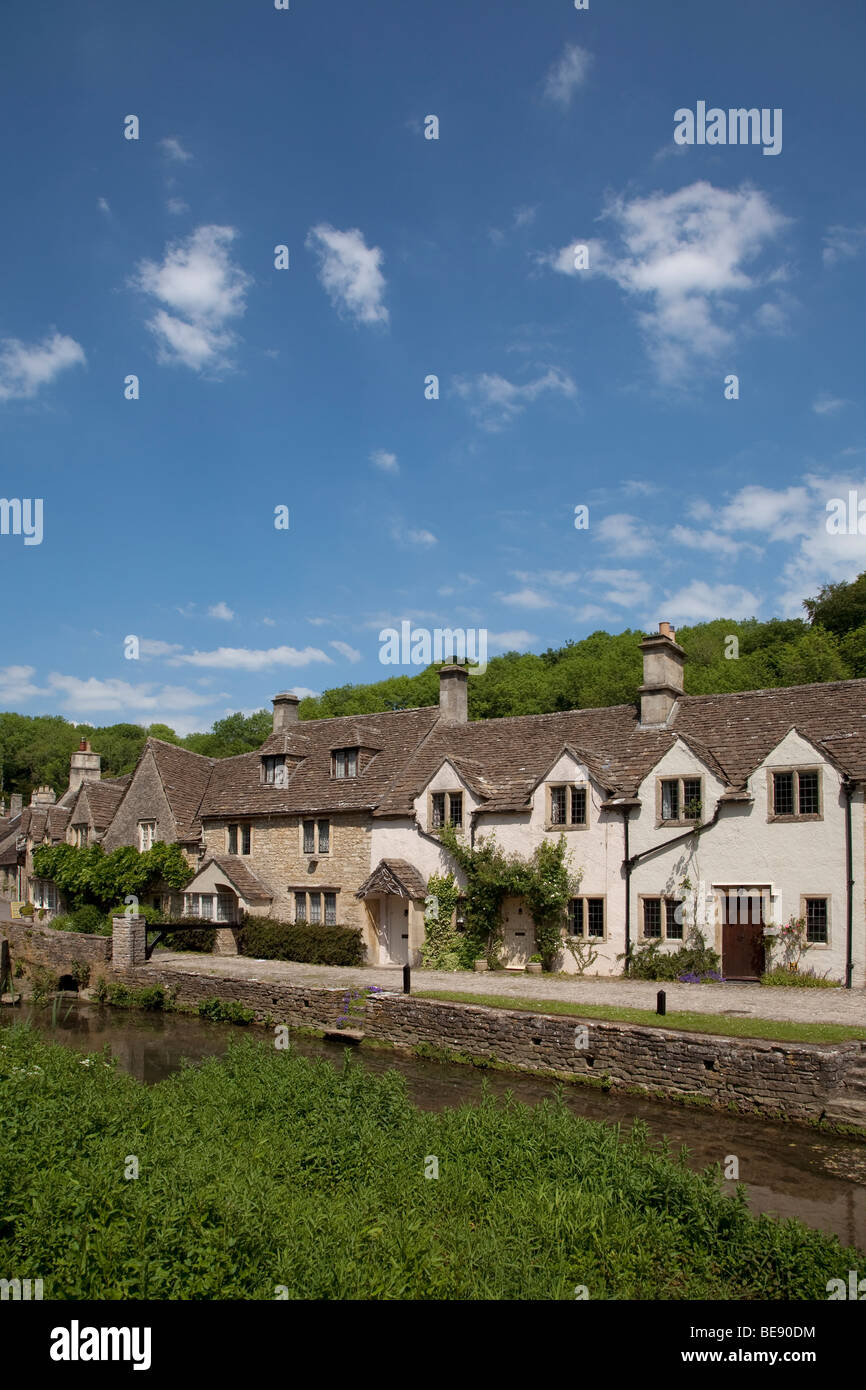 Weavers Cottages in the Cotswold village of Castle Combe near