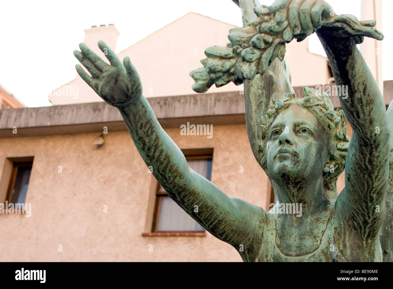 square du Souvenir Francais - French Memorial Square - Saint-Rapael,French Riviera. Stock Photo