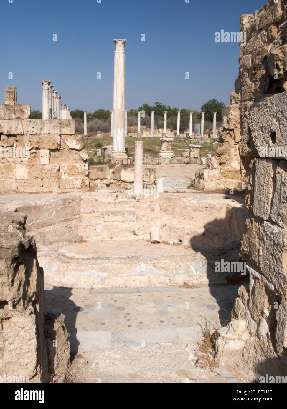The ruins of the ancient city of Salamis, Famagusta, Northern Cyprus Stock Photo Alamy