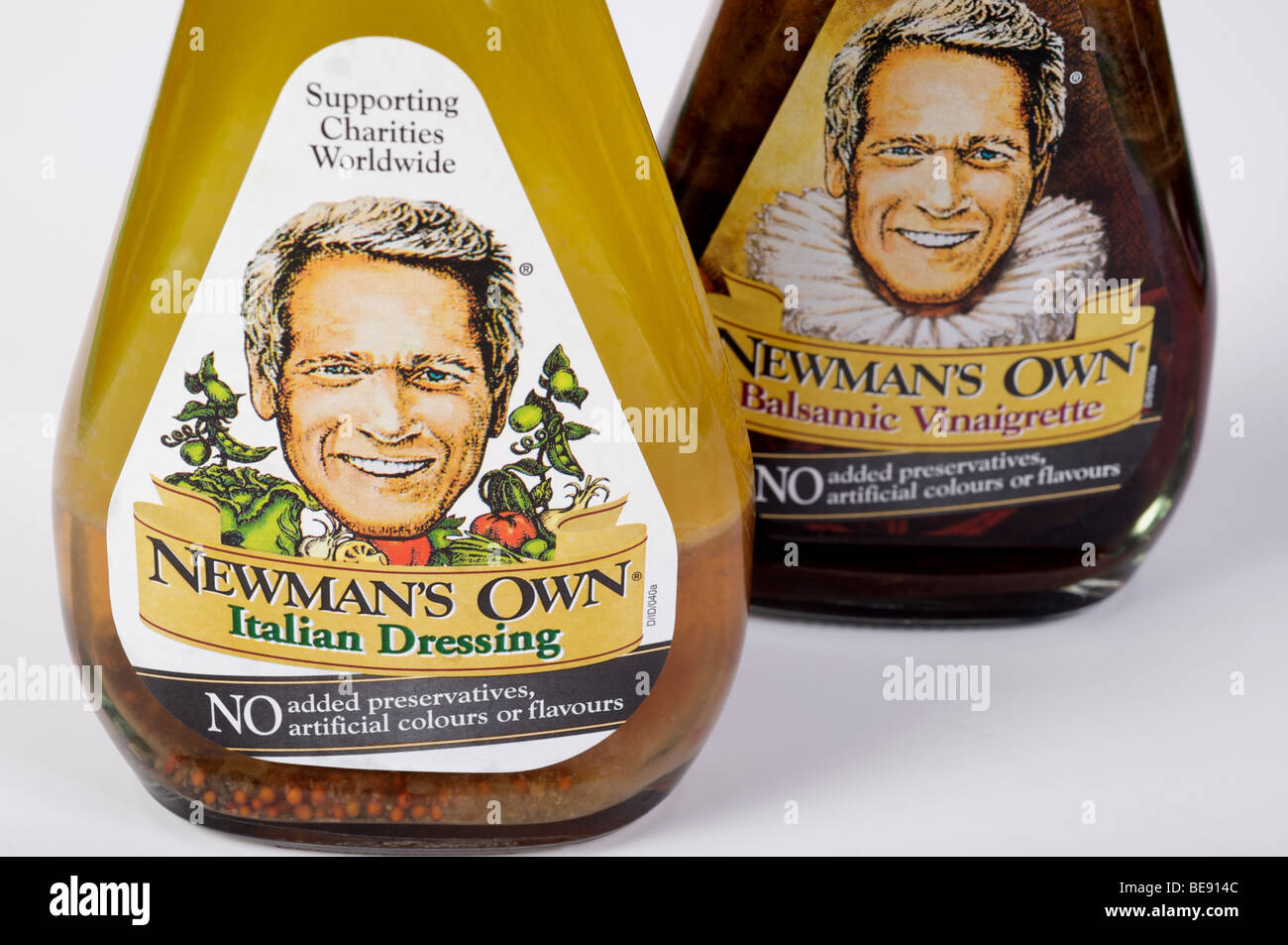 Newman's Own salad dressings Stock Photo