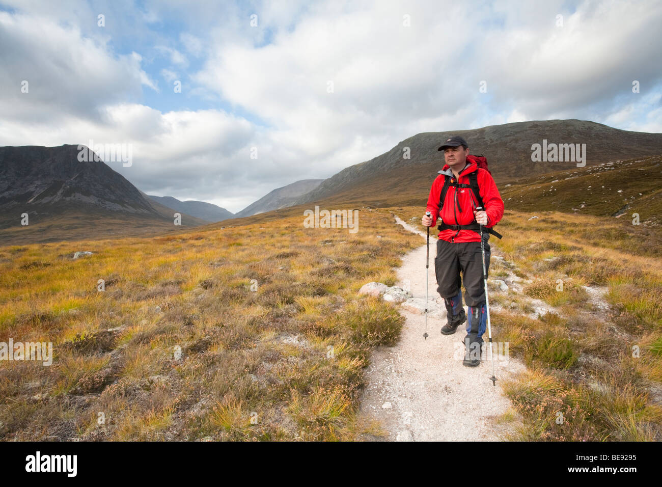Walker in landscape rucksack hi-res stock photography and images - Alamy