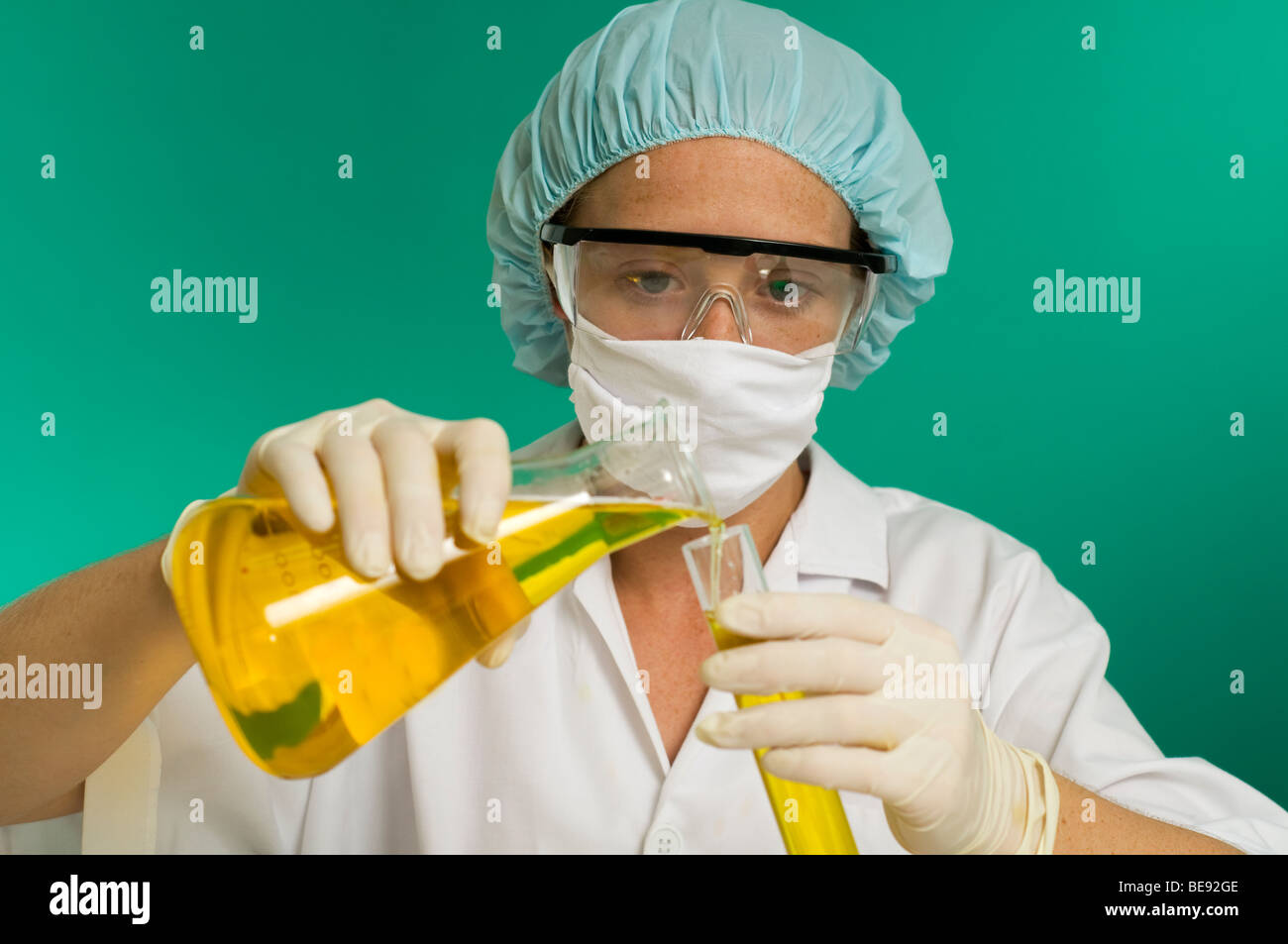 Scientist at work in the laboratory Stock Photo