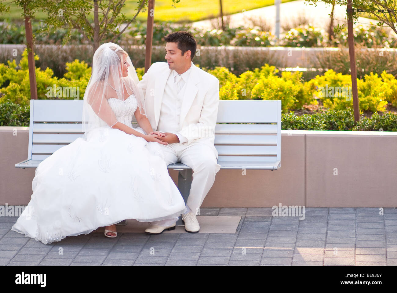 A wedding in the park Stock Photo - Alamy