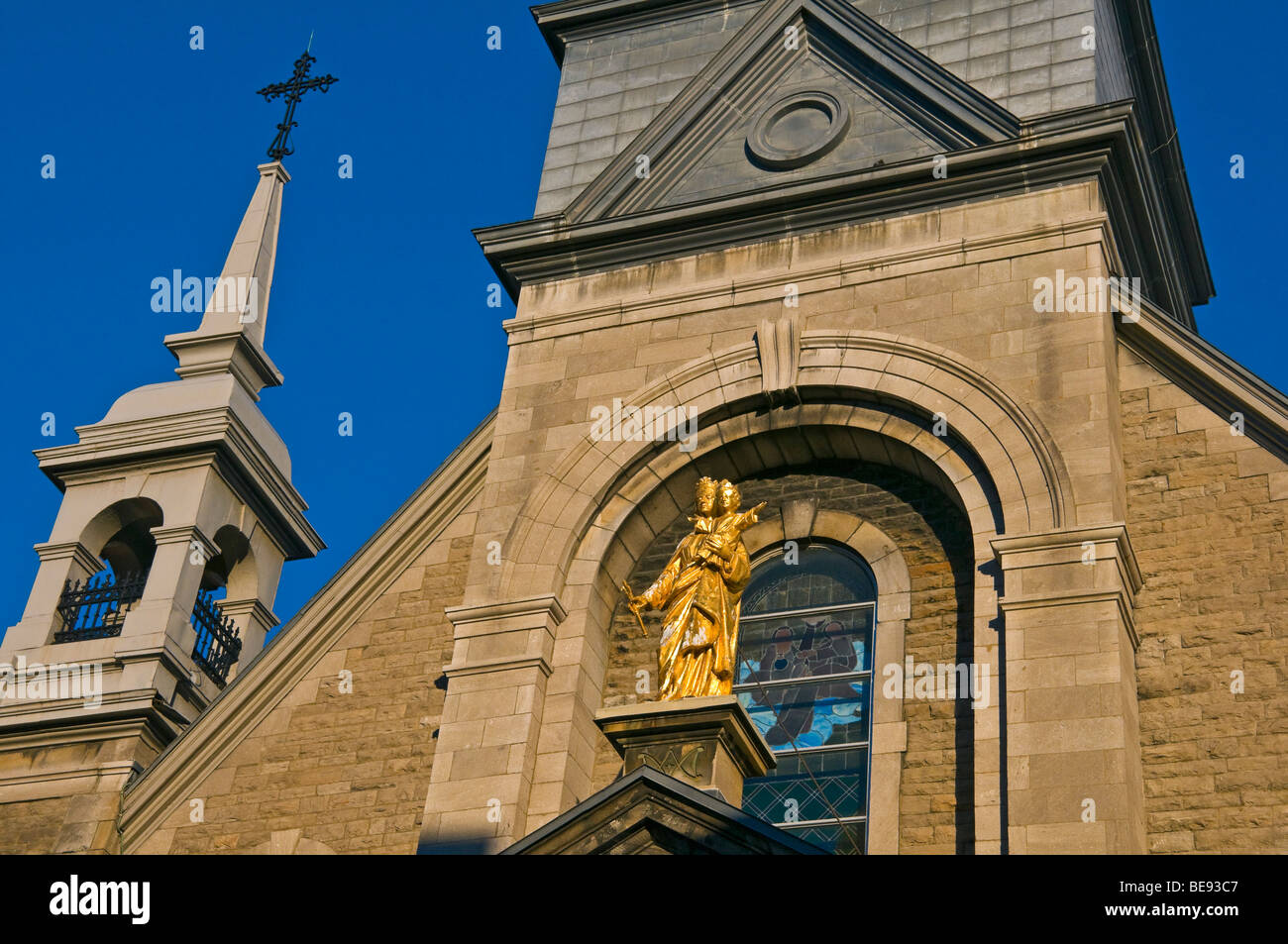 Notre Dame De Bonsecours Church Old Montreal Quebec Stock Photo