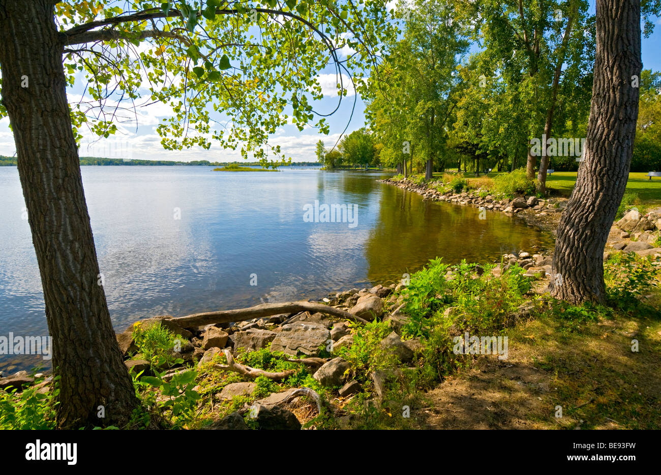 Baie d'Urfée lake Saint Louis Located on the west of the Montreal