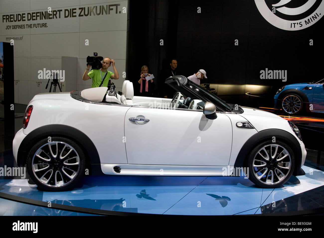 BMW Mini concept Roadster at a European motor show. Stock Photo