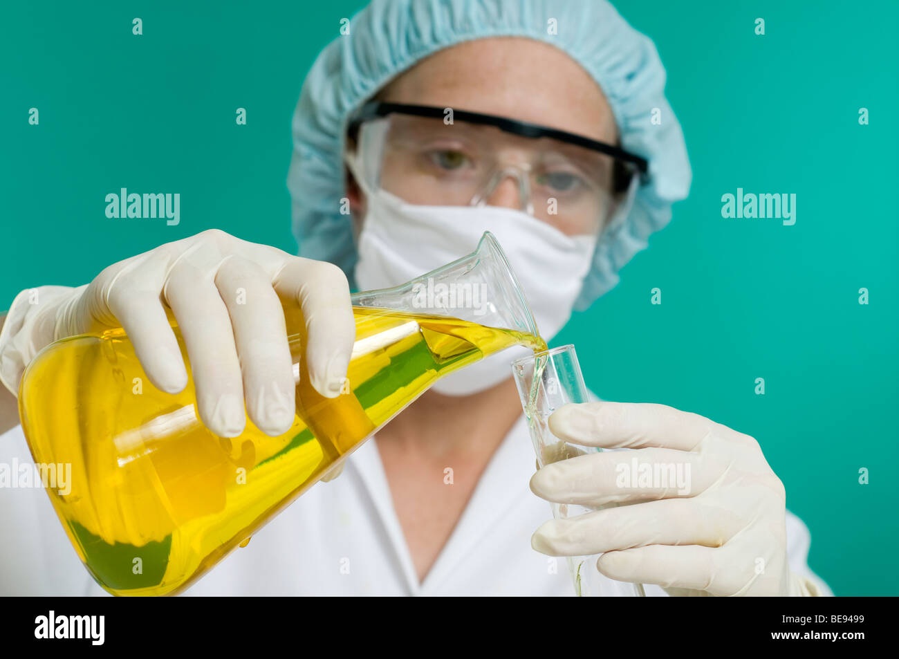 Scientist at work in the laboratory Stock Photo