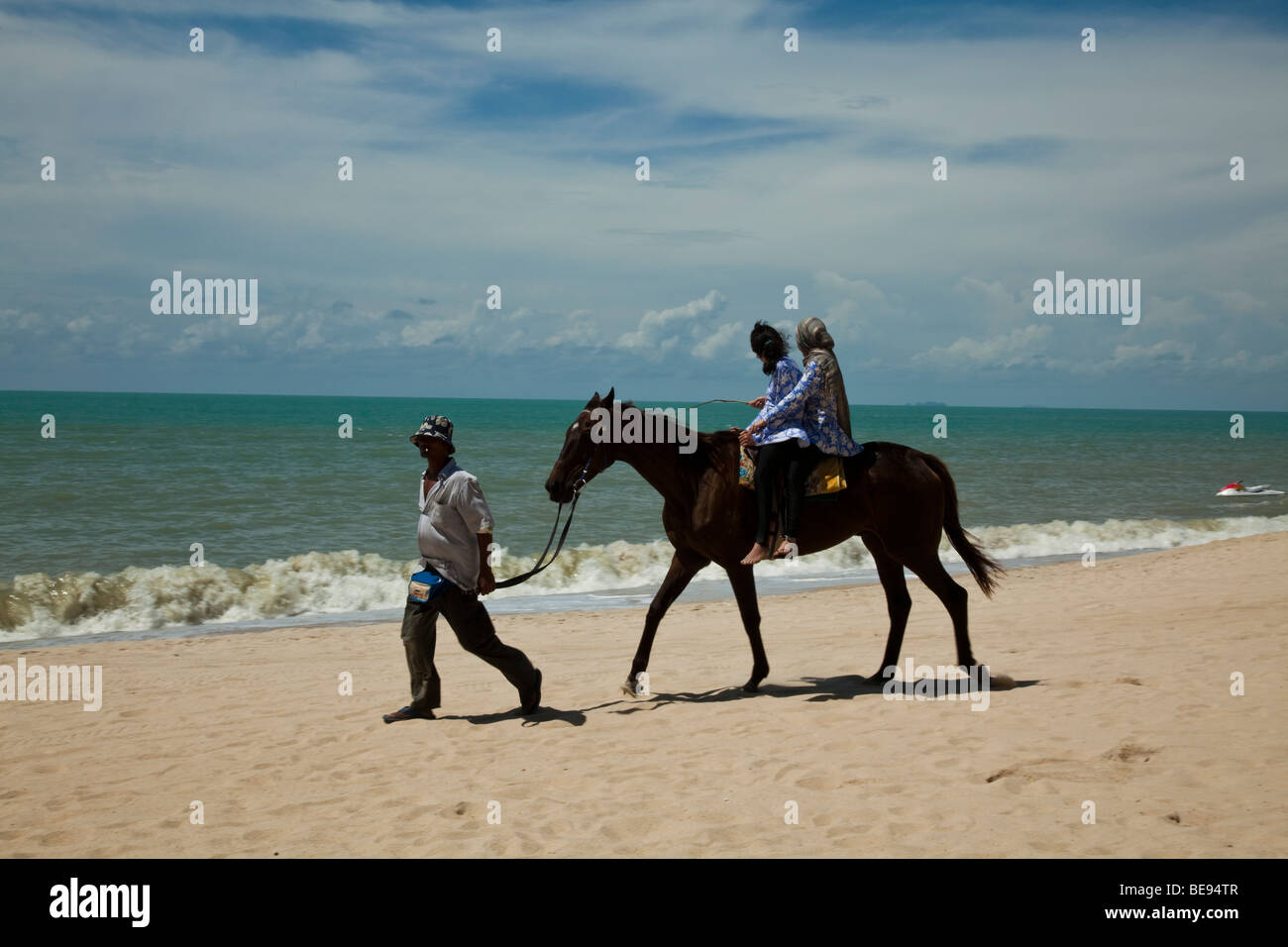 Horseback Riding at Batu Ferringhi Beach, Malaysia Stock Photo Alamy