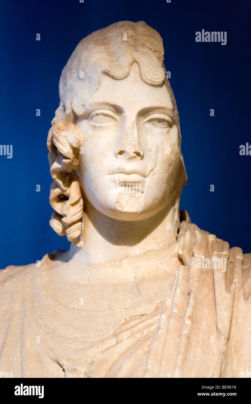 ITALY Rome Lazio Capitoline Museum Palazzo Dei Conservatore Pentelic marble copy of statue of Greek Goddess Demetra or Demeter Stock Photo