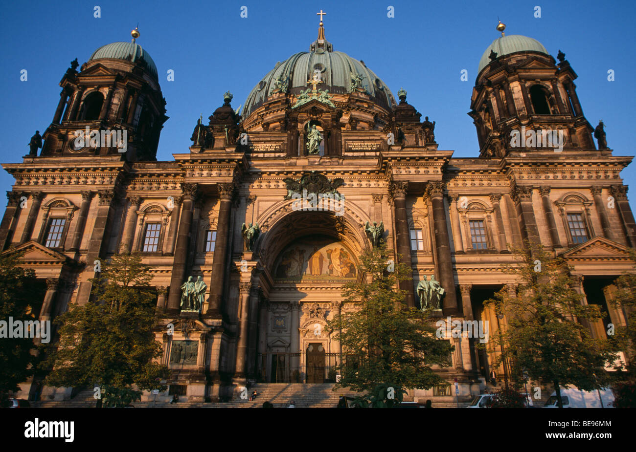 GERMAN Berlin Berliner Dom Cathedral Church Baroque Baroque exterior designed by Julius Raschdorff and completed in 1905 Stock Photo