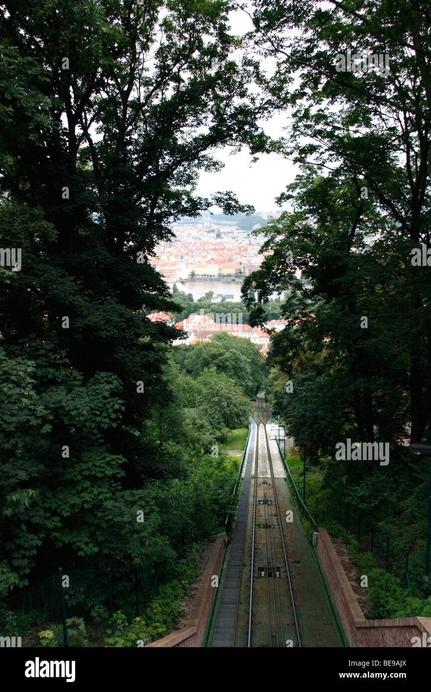 ropeway,prague Stock Photo