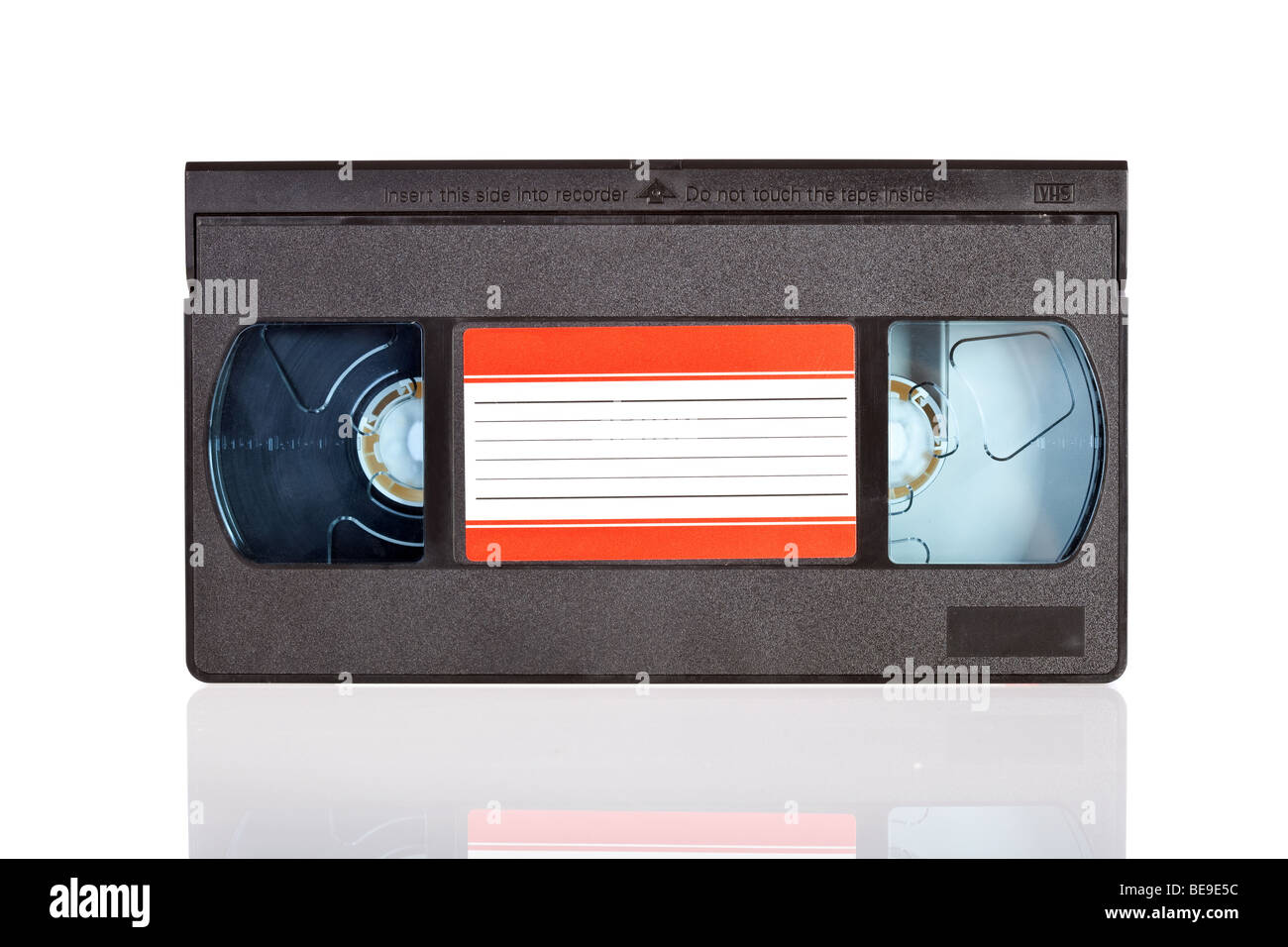 Old Video Cassette tape isolated on white background Stock Photo Alamy