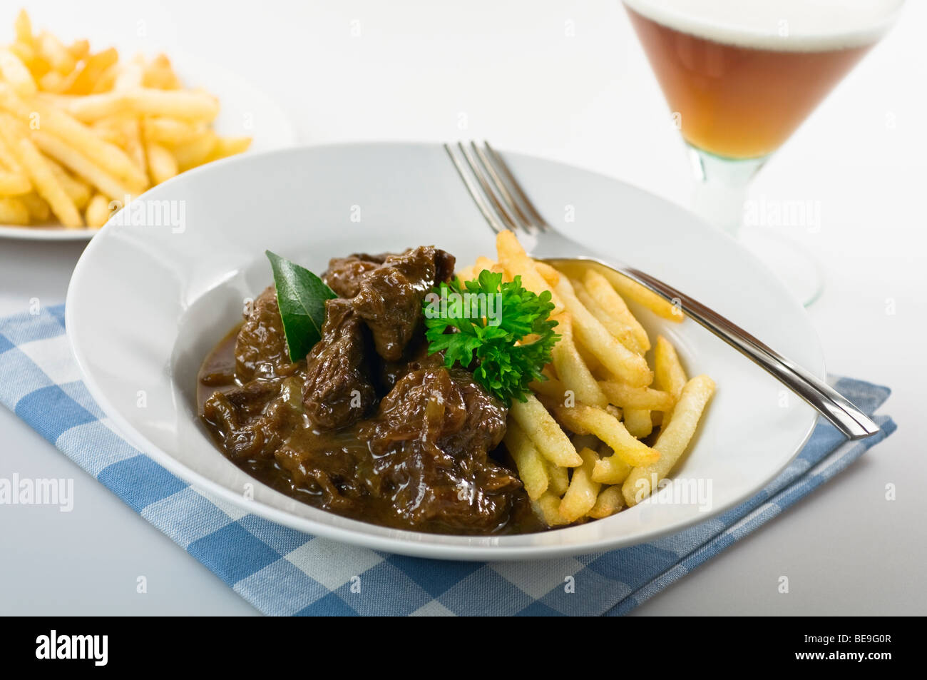 Carbonnades flamande Flemish beef stew Belgium Stock Photo Alamy