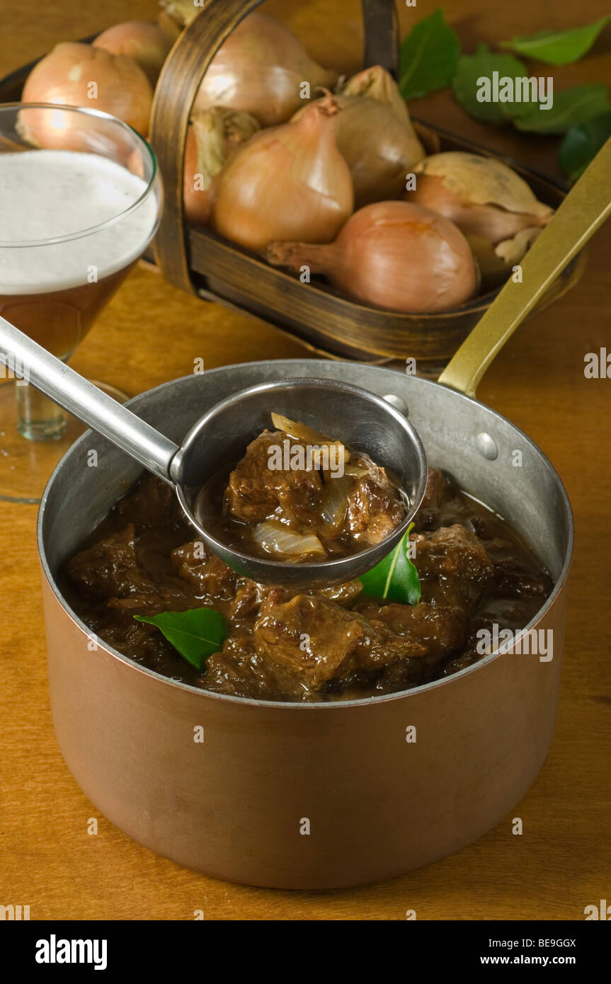 Carbonnades flamande Flemish beef stew Belgium Stock Photo Alamy