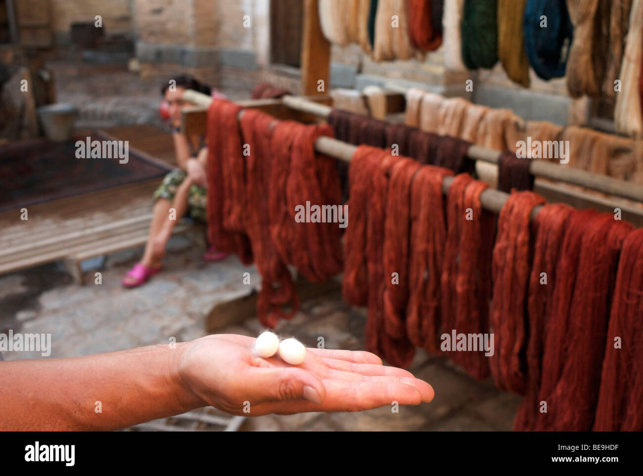 Khiva (Uzbekistan) Carpet factory Stock Photo Alamy