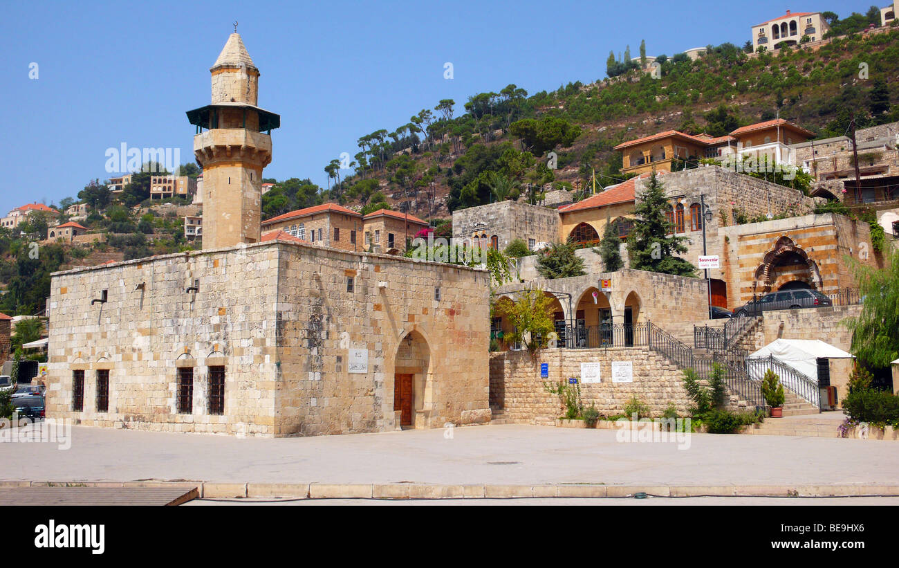 Deir El-Qamar (Lebanon) : Historic Square Stock Photo