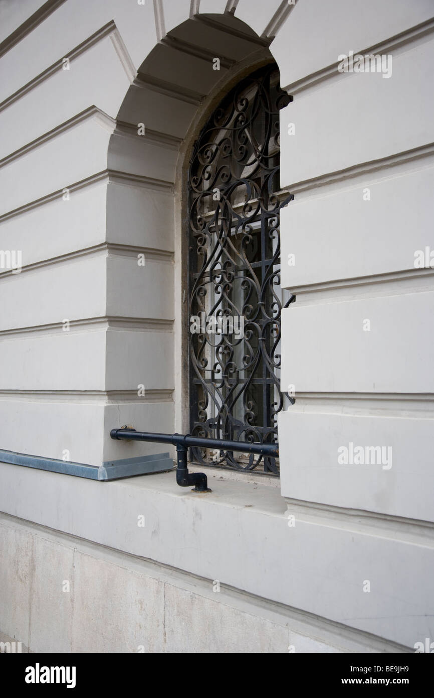 Ironwork on a Arched Window Stock Photo - Alamy