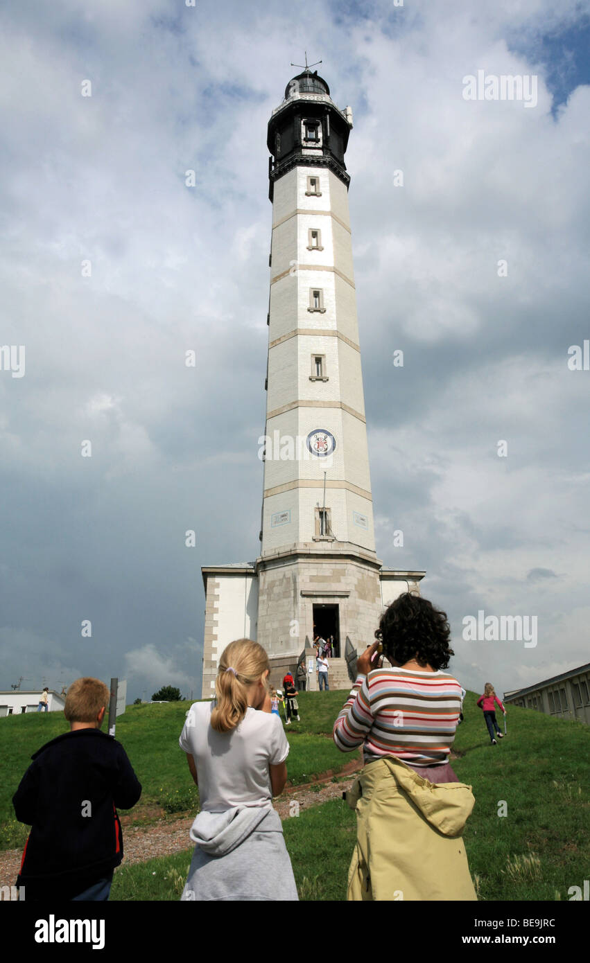 Calais (62) : the lighthouse Stock Photo