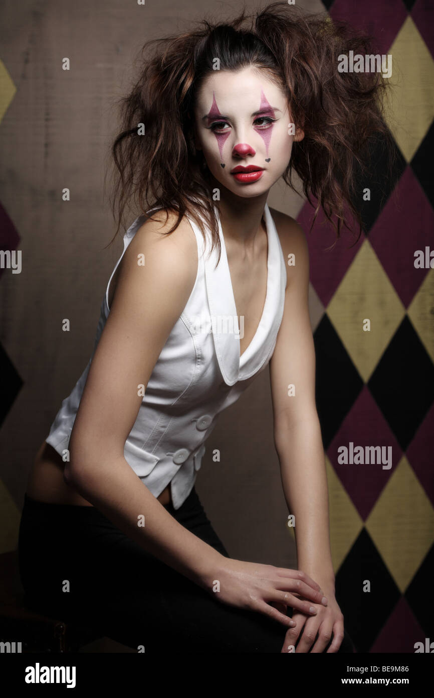 Beautiful clown portraits Stock Photo - Alamy