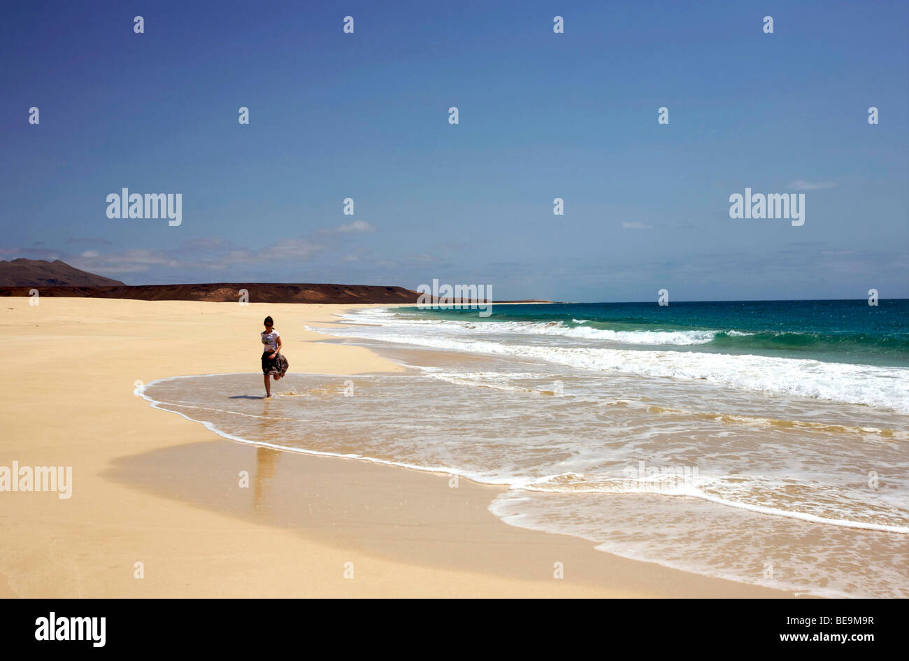Boa Vista island (Republic of Cape Verde) : Praia de Chavez Stock Photo