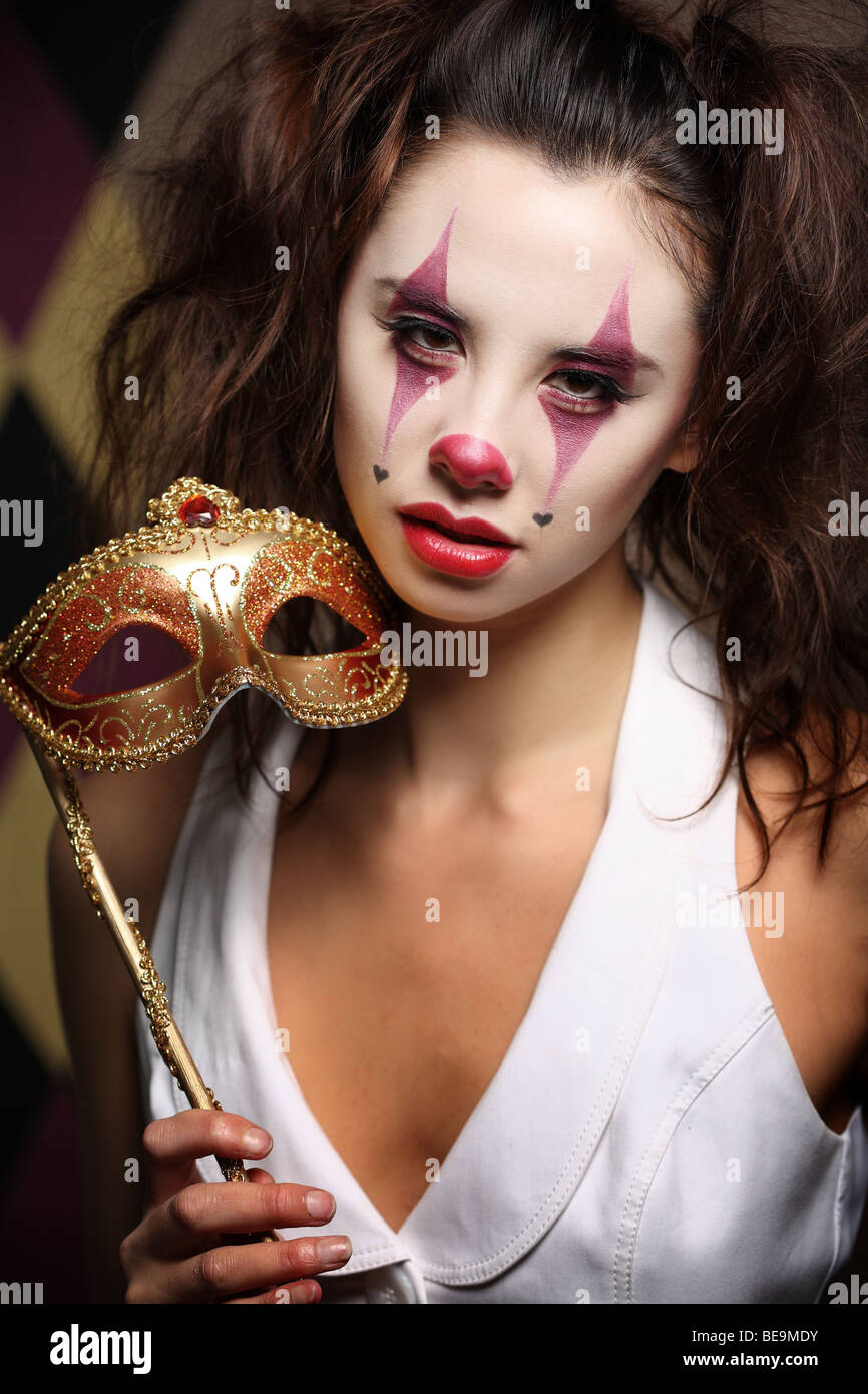 Beautiful clown portraits Stock Photo - Alamy