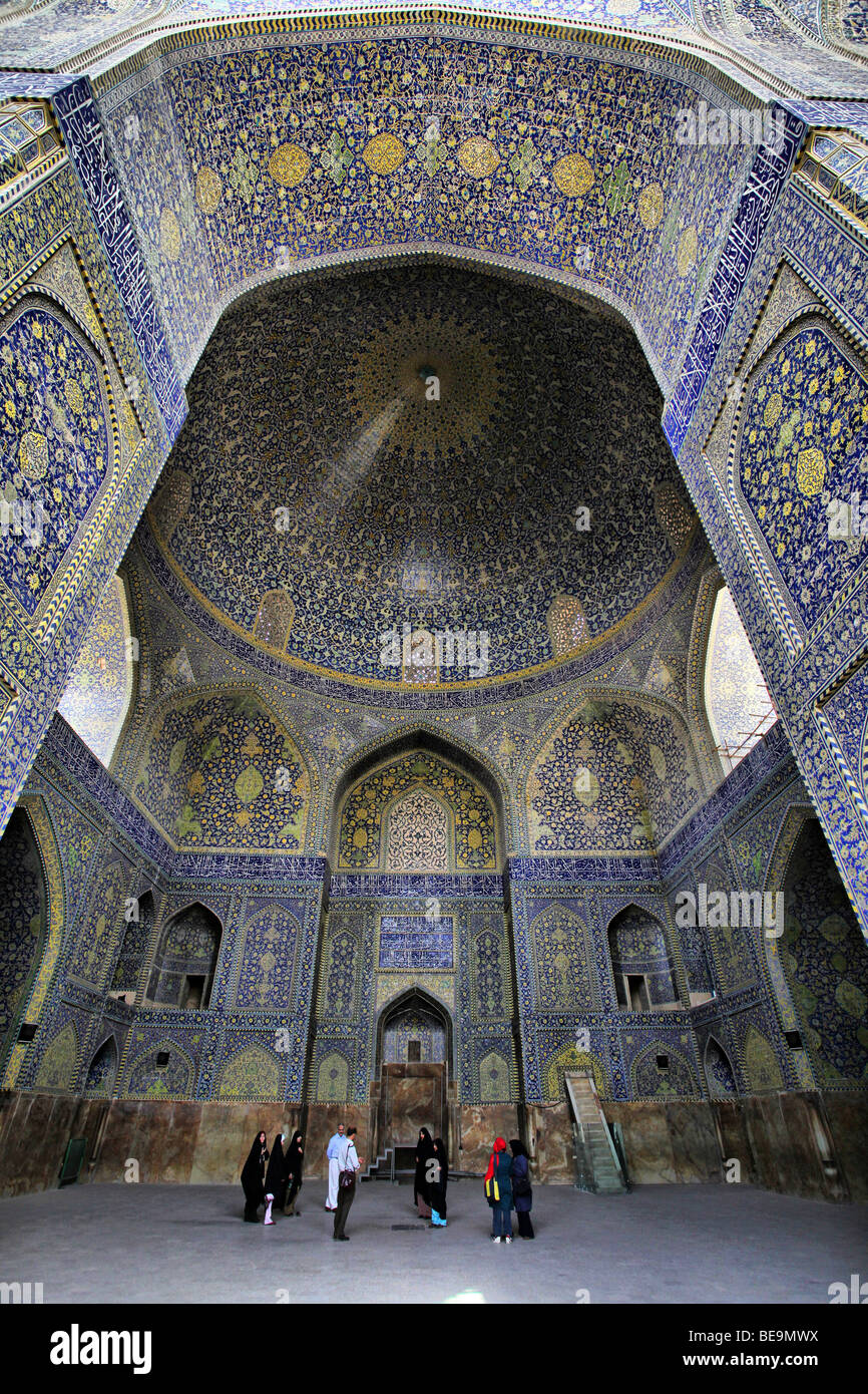 Iran, Isfahan (Ispahan or Hispahan): Shah Mosque. (2009/06/16) Stock Photo