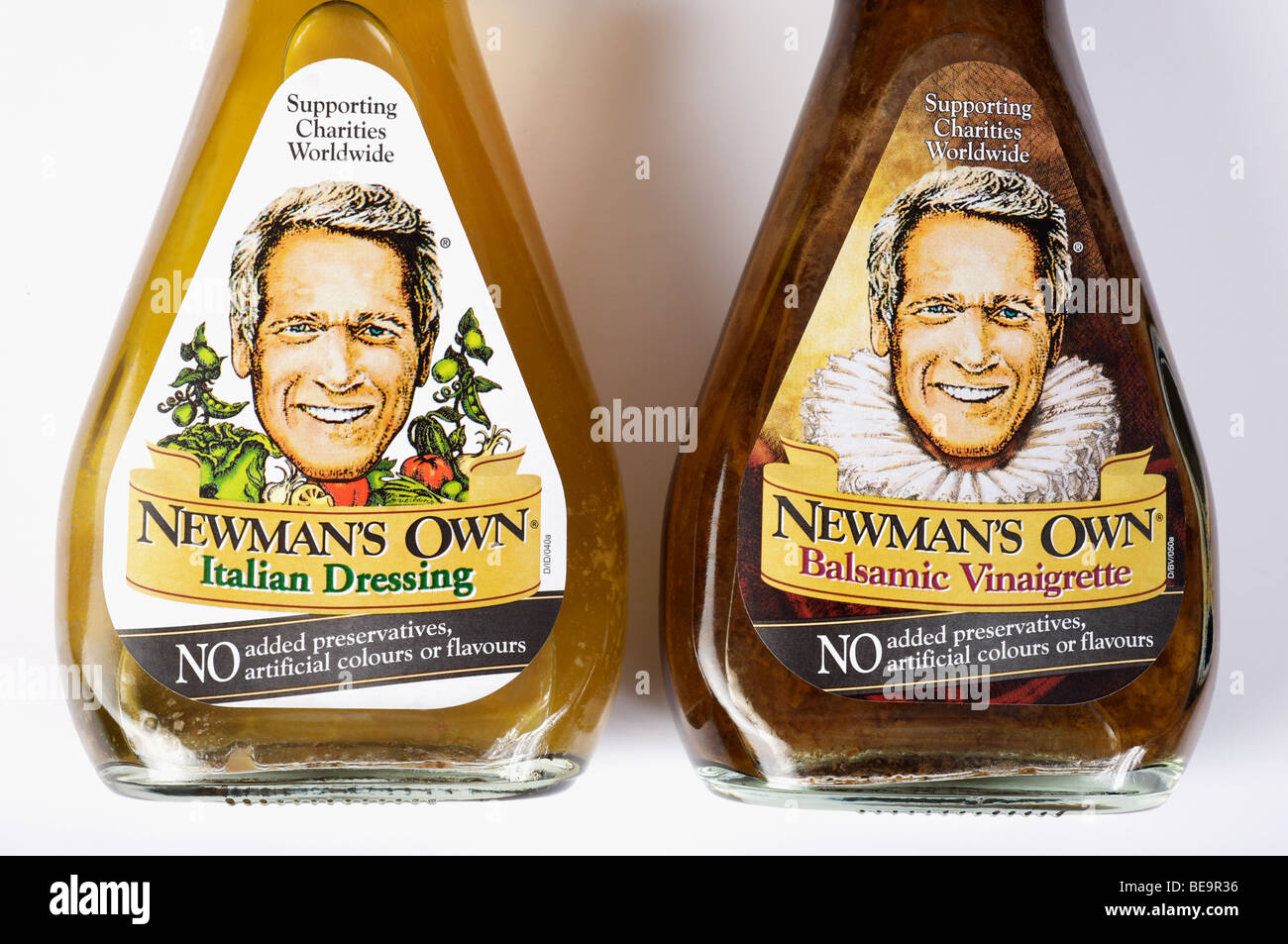 Newman's Own salad dressings Stock Photo