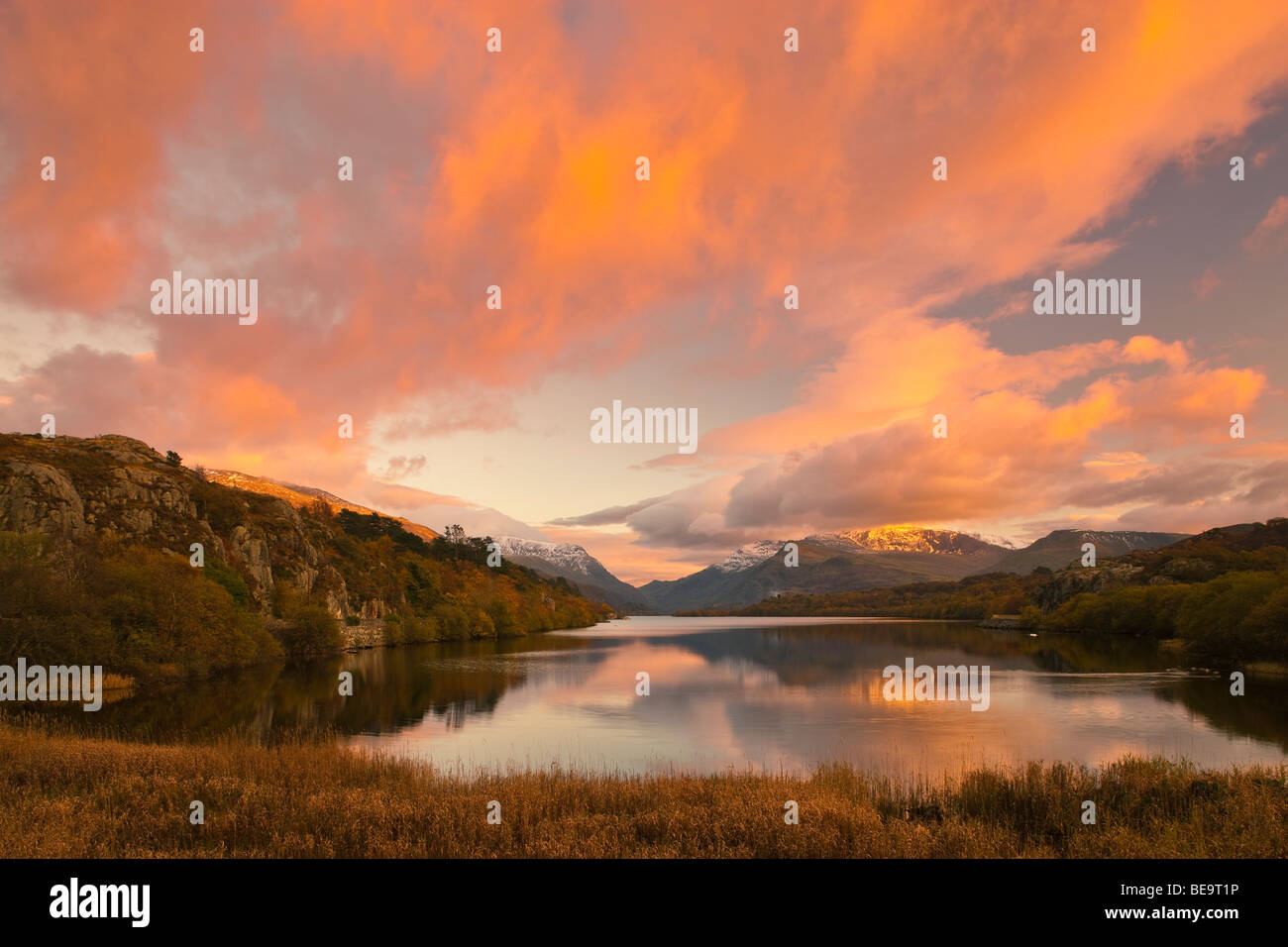 Llyn Padarn Llanberis Gwynedd Wales Stock Photo Alamy