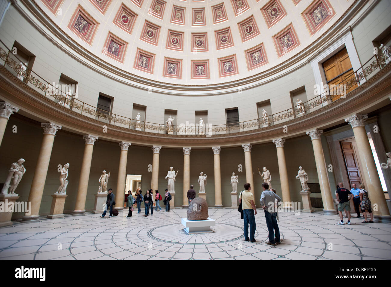 Sculptures in atrium of Altes Museum on Museumsinsel in Berlin Germany Stock Photo