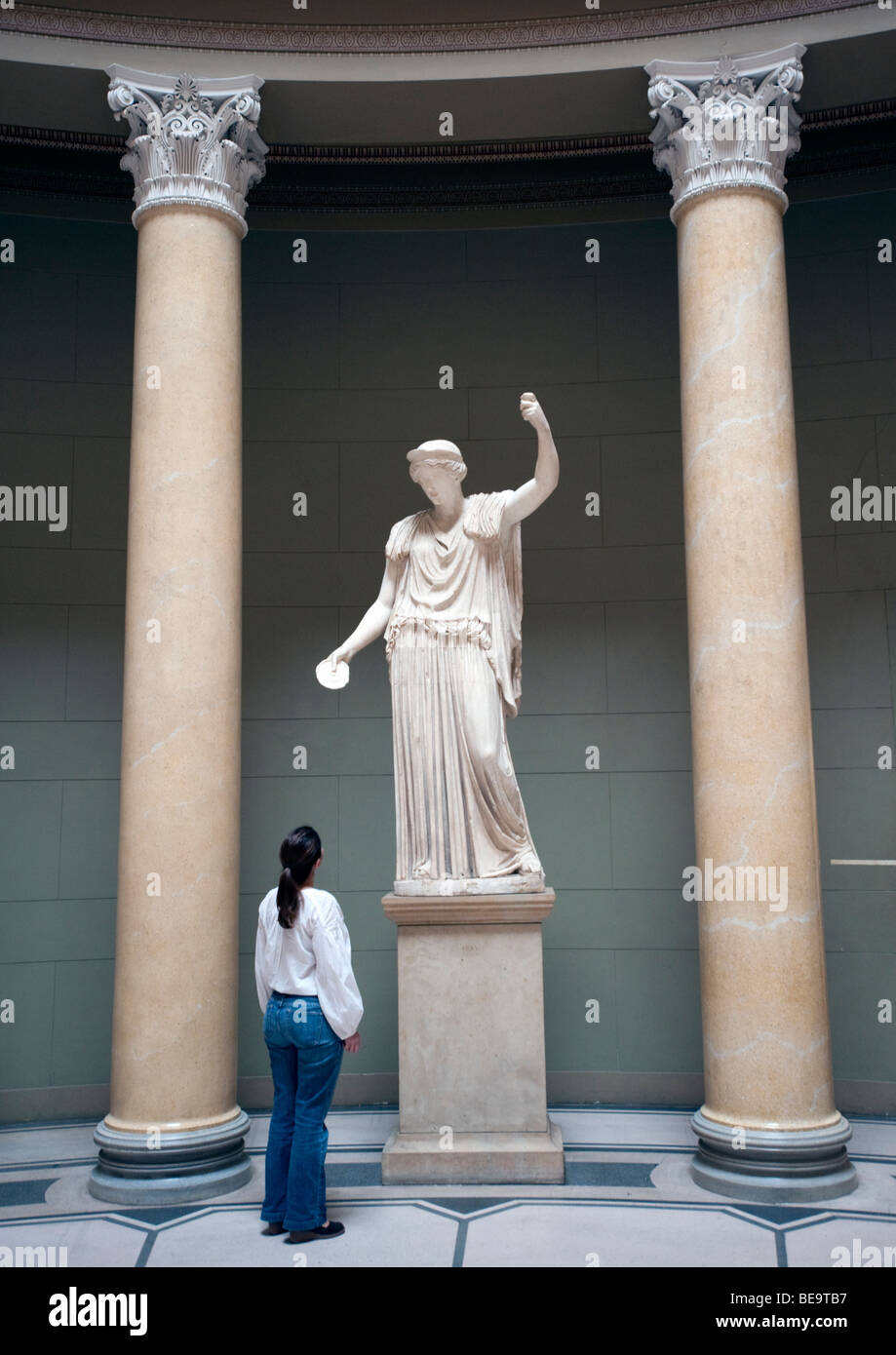 Sculpture in entrance atrium of Altes Museum on Museumsinsel in Berlin Germany Stock Photo