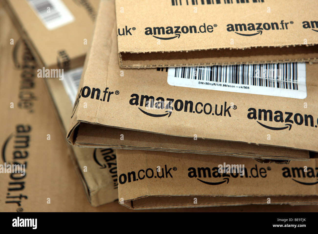Amazon packaging Stock Photo