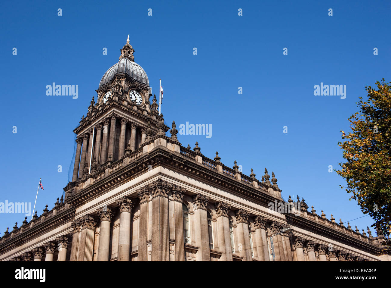 Leeds Town Hall, Leeds, West Yorkshire UK Stock Photo