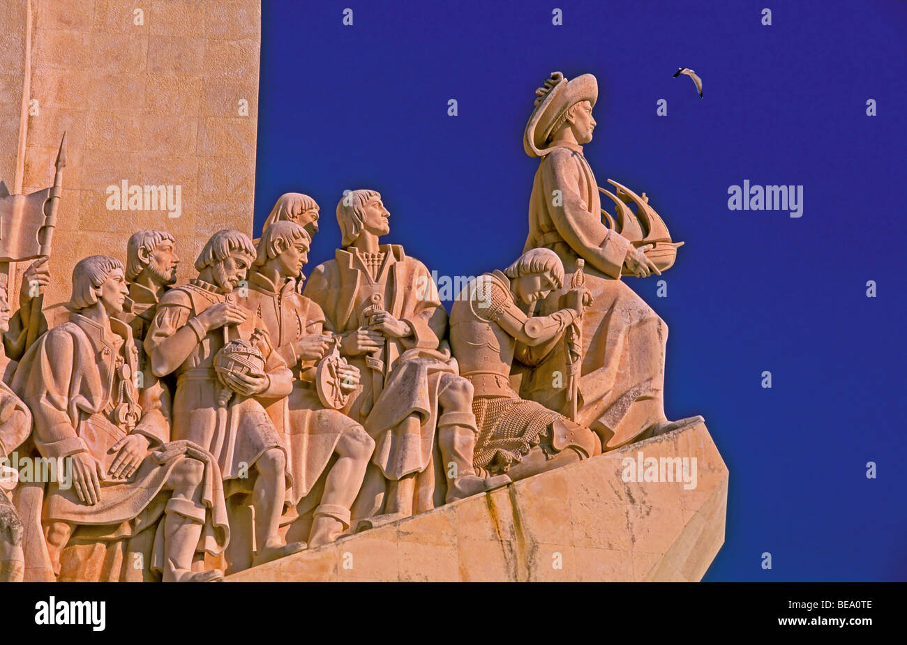 Portugal, Lisbon: Monument of the discoveries Stock Photo