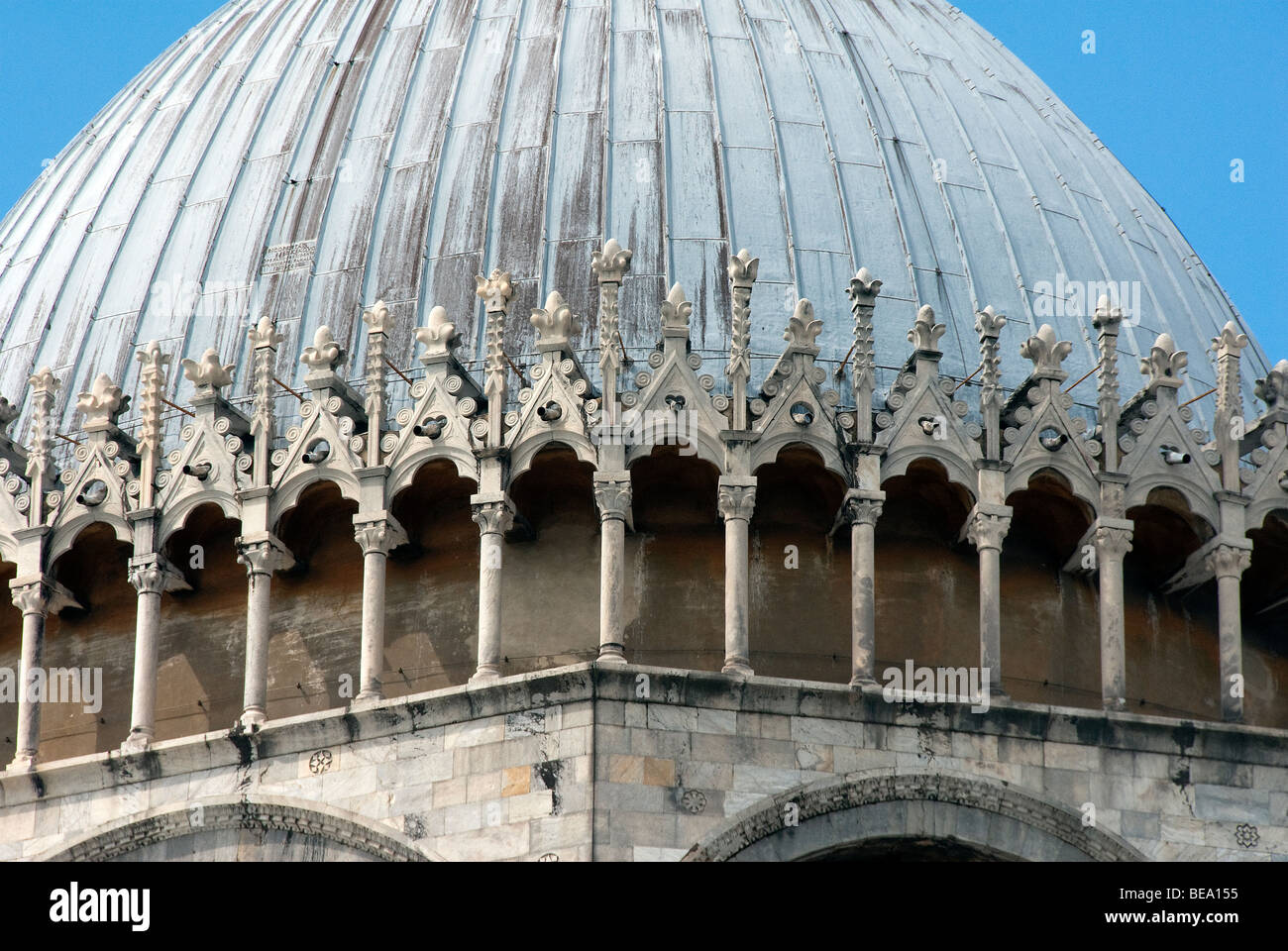 Dome of the Duomo of Pisa with lead roof Stock Photo