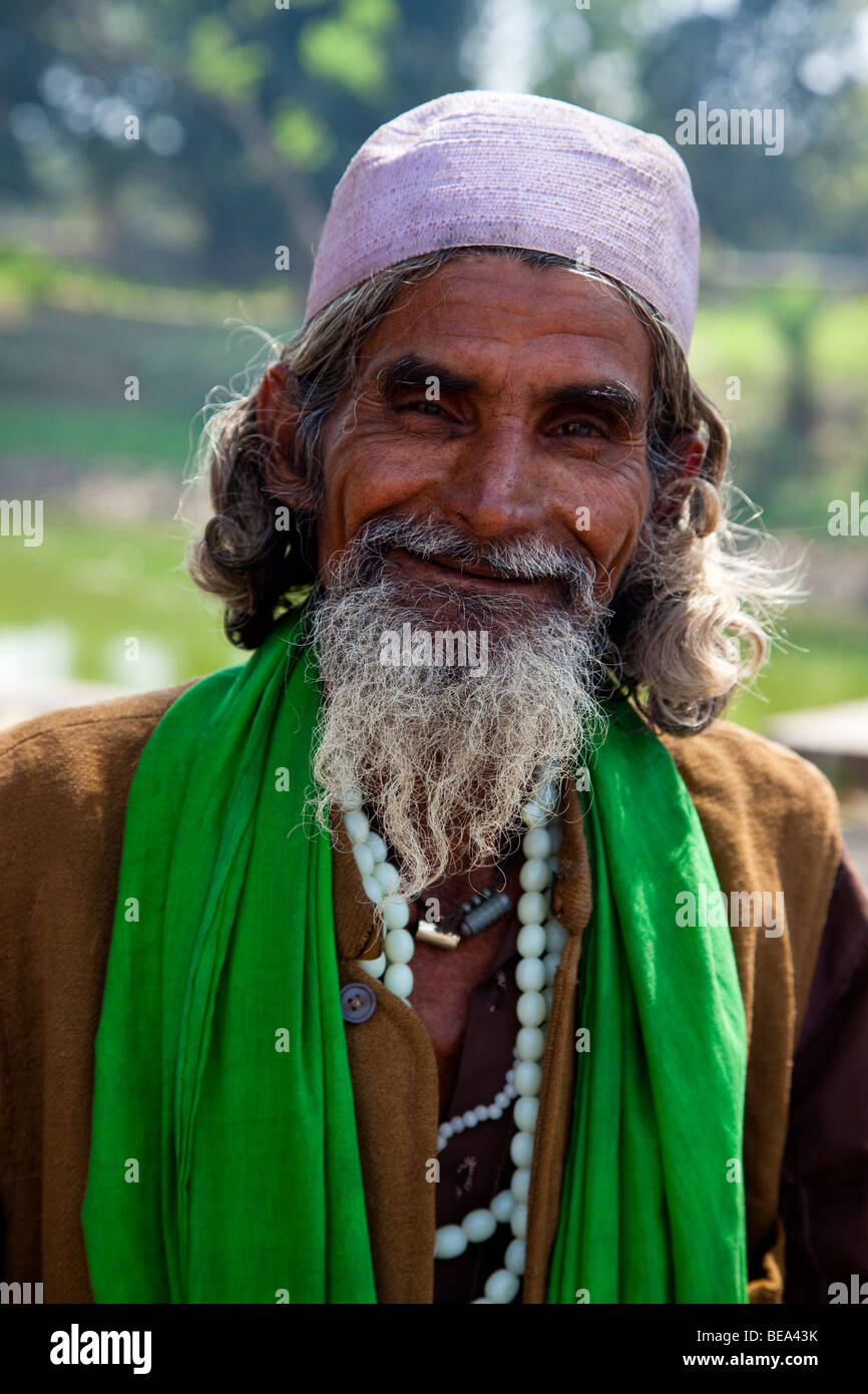 Muslim man in Pandua in Bengal State India Stock Photo