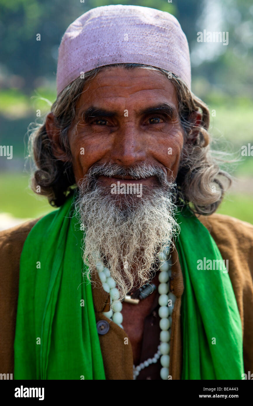 Muslim man in Pandua in Bengal State India Stock Photo