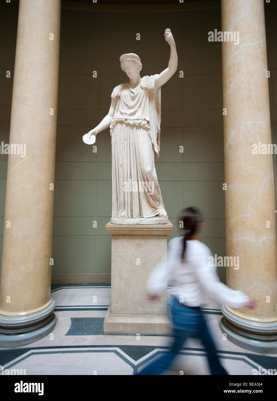 Sculpture in entrance atrium of Altes Museum on Museumsinsel in Berlin Germany Stock Photo