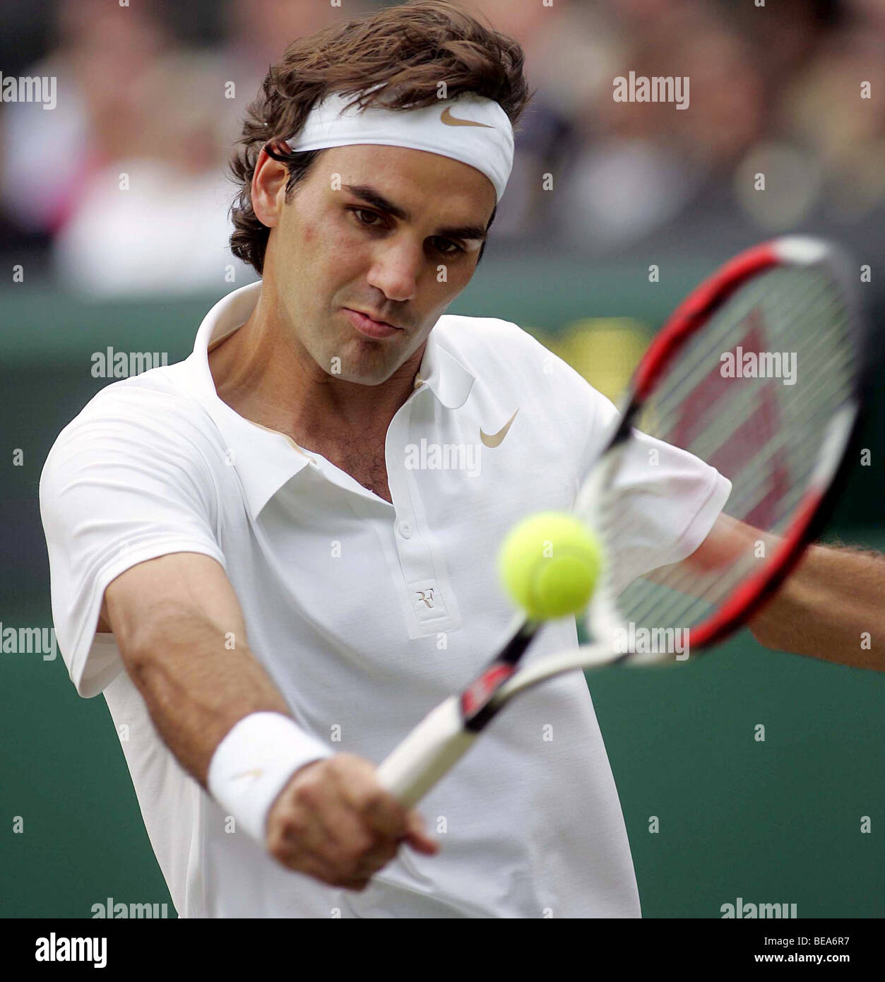 Wimbledon 2008: Roger Federer Stock Photo - Alamy