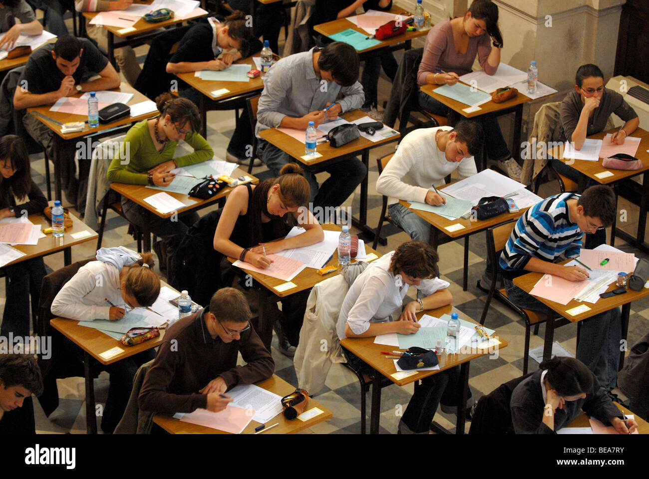 Baccalaureat Examination British A Level Or American High School Diploma Stock Photo Alamy