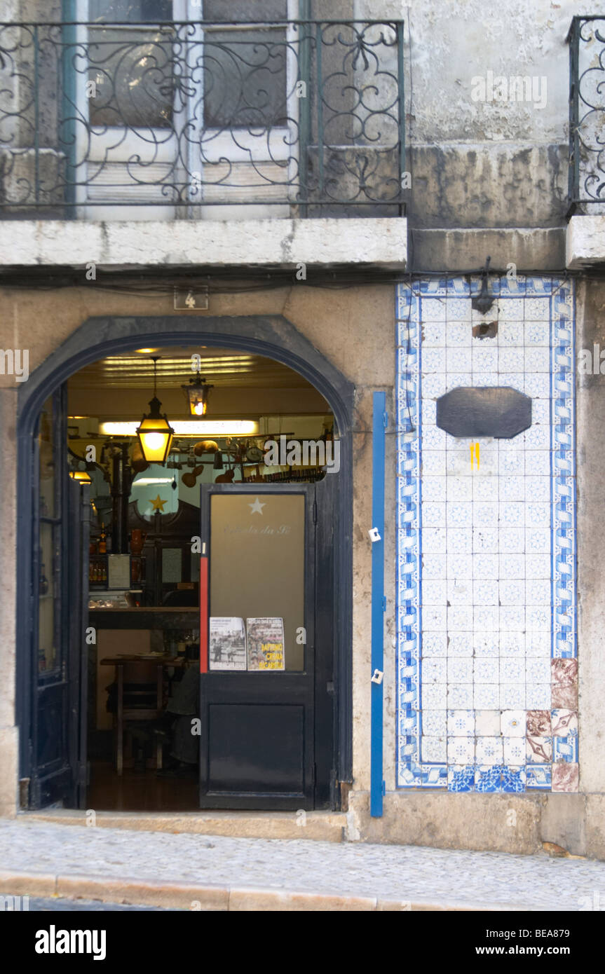 old bar alfama district lisbon portugal Stock Photo Alamy