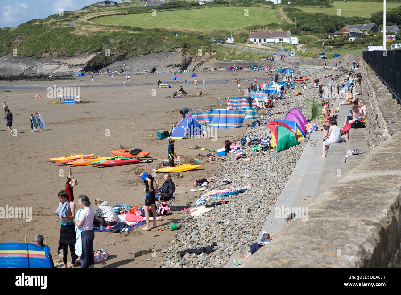 Broad Haven beach Pembrokeshire Wales Stock Photo Alamy