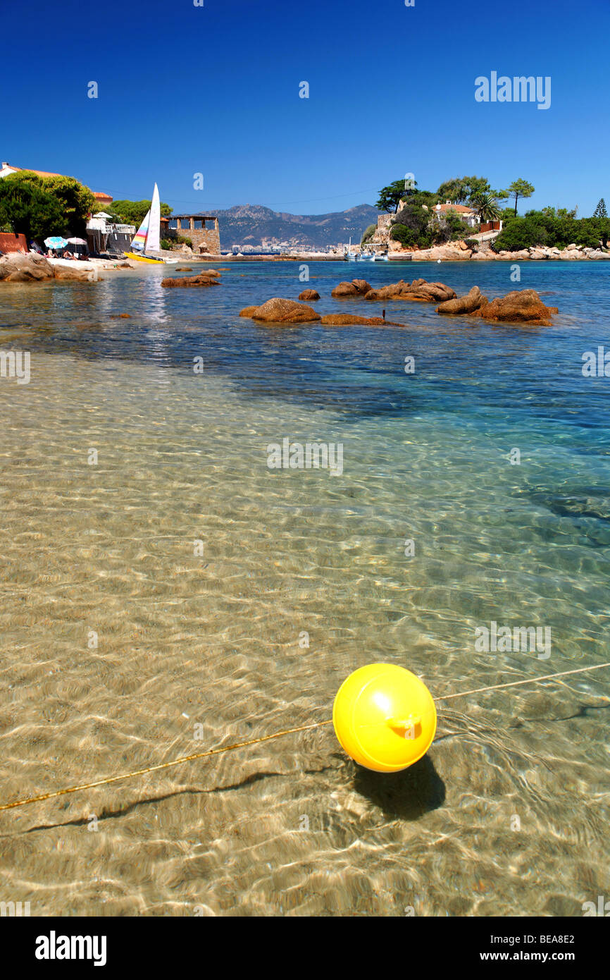 Corsica (2A): Isolella beach at Porticcio Stock Photo