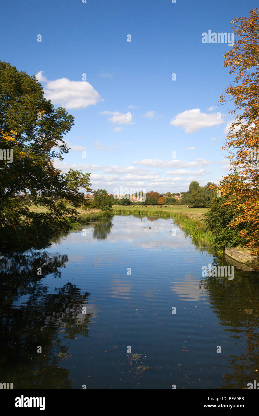 River Stour Sudbury Suffolk England Stock Photo