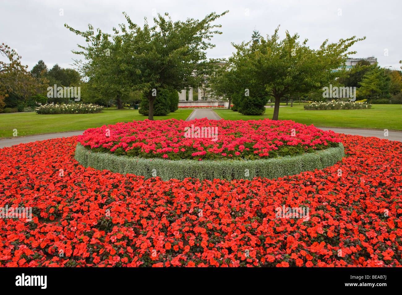 Alexandra Gardens Cathays Park in city centre of Cardiff South Wales UK Stock Photo