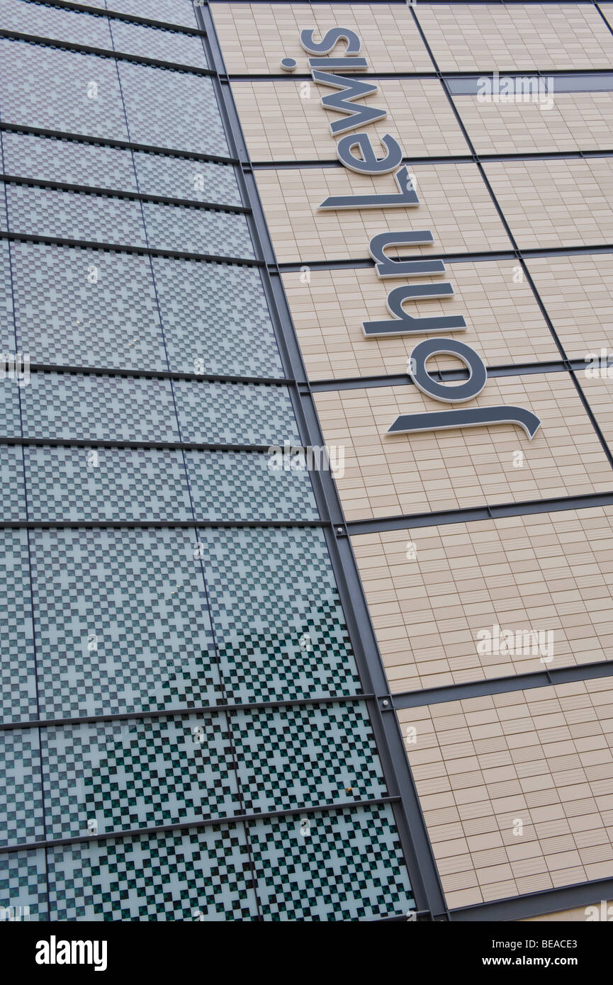 Exterior of new John Lewis department store in city centre of Cardiff
