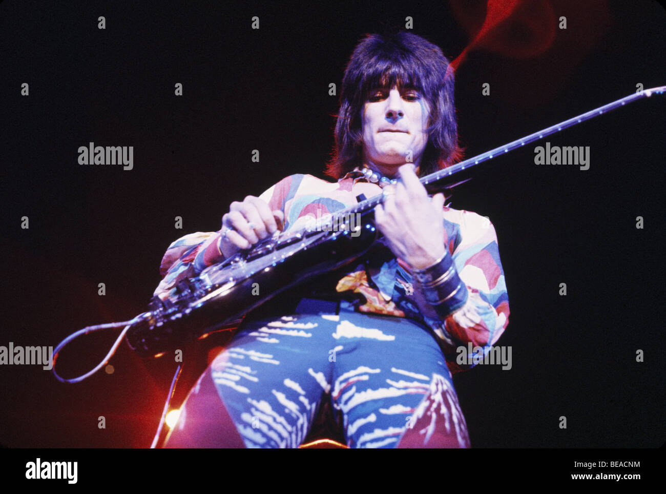 RONNIE WOOD with The Faces about 1974 Stock Photo - Alamy
