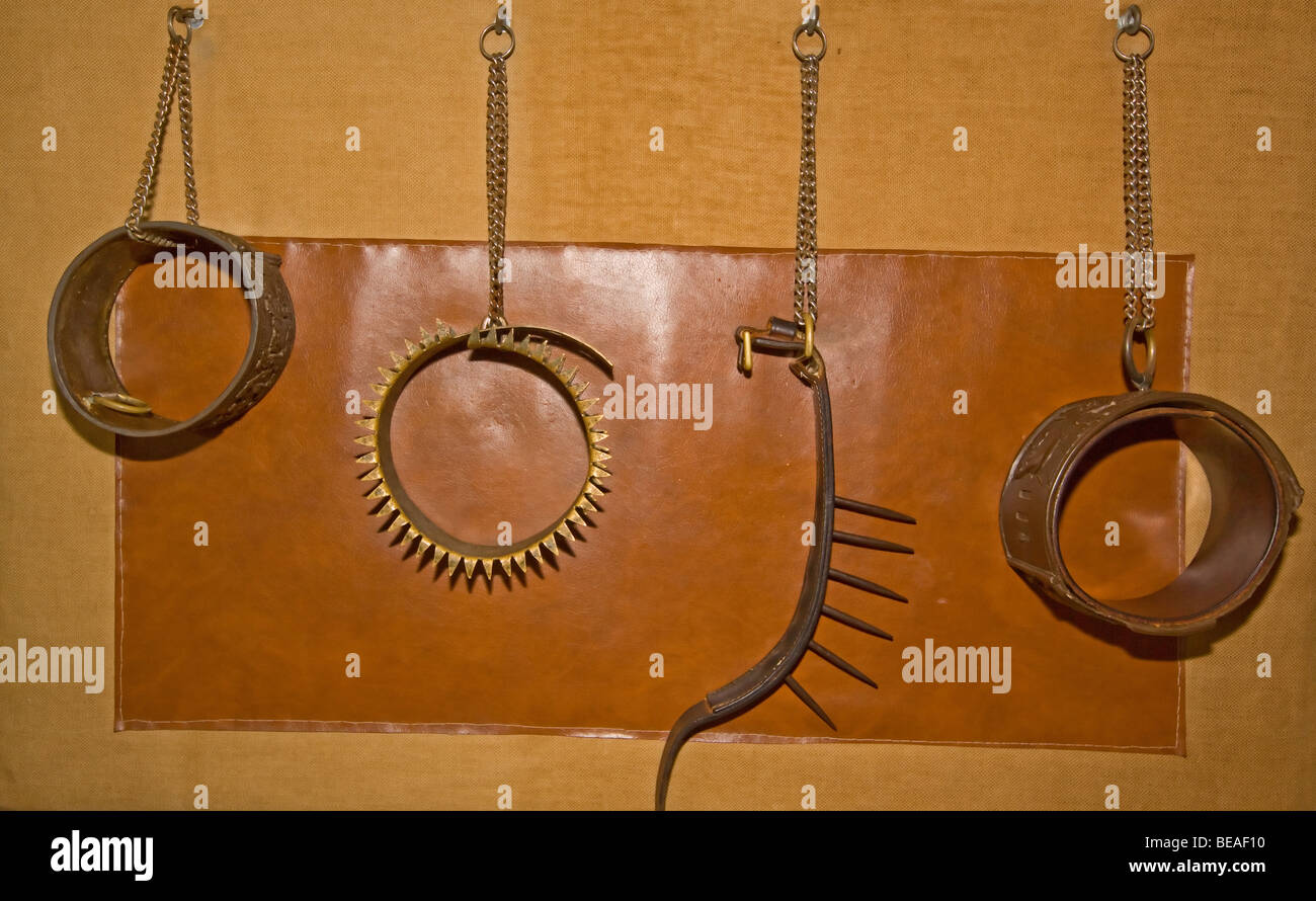 Dog Collar Museum at Leeds Castle Kent Stock Photo Alamy