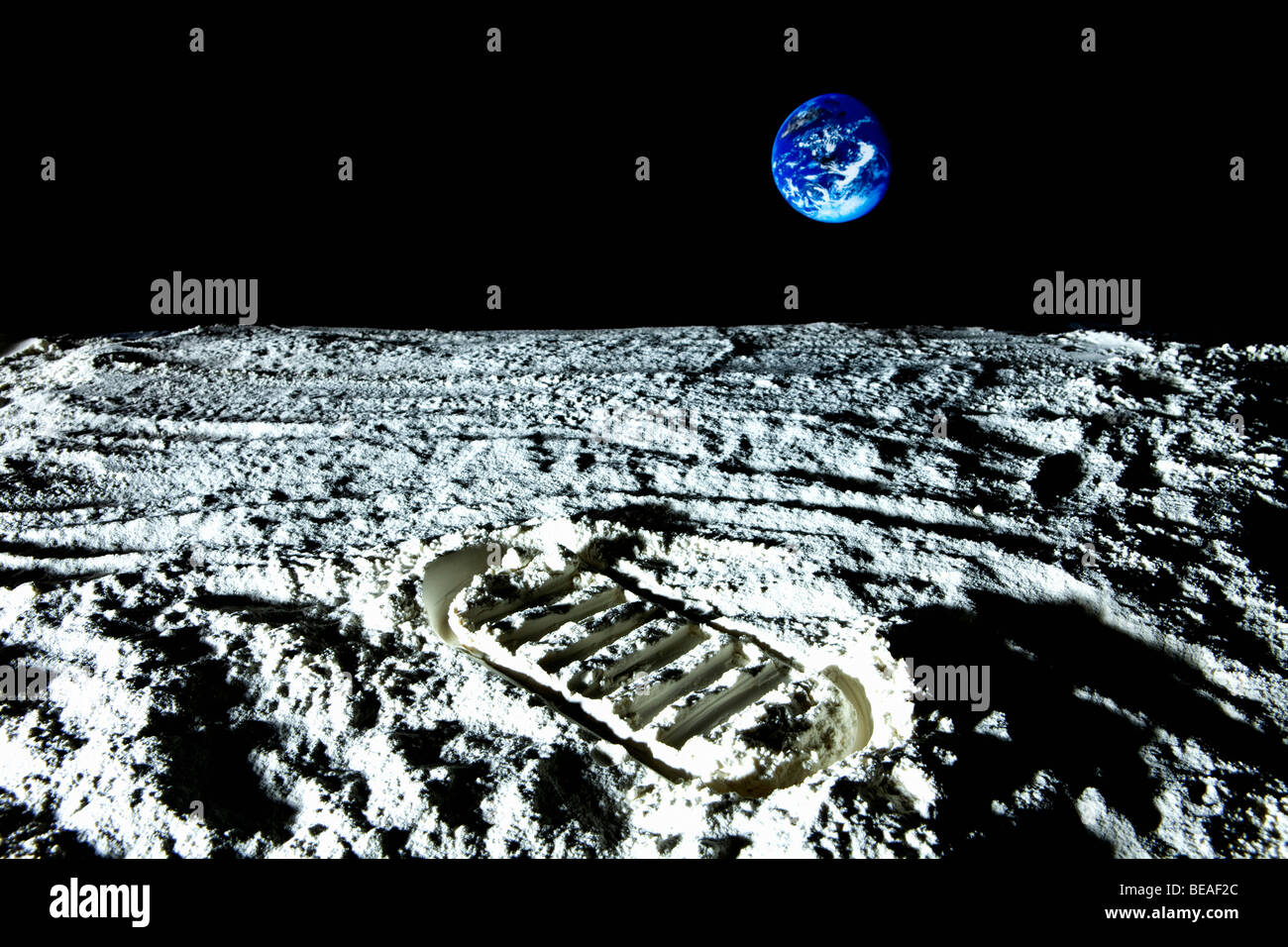 NASA Space Earth/'s Moon Footprint 9057