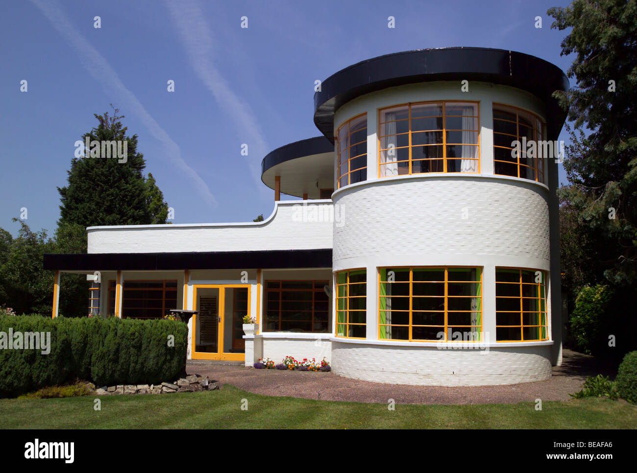 The Sun House in Cambridge UK. A grade 2 listed building built in 1930's Stock Photo