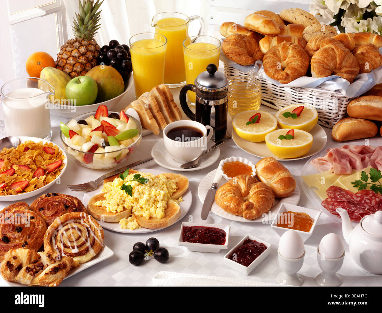 Breakfast buffet cereal cold cuts hires stock photography and images Alamy